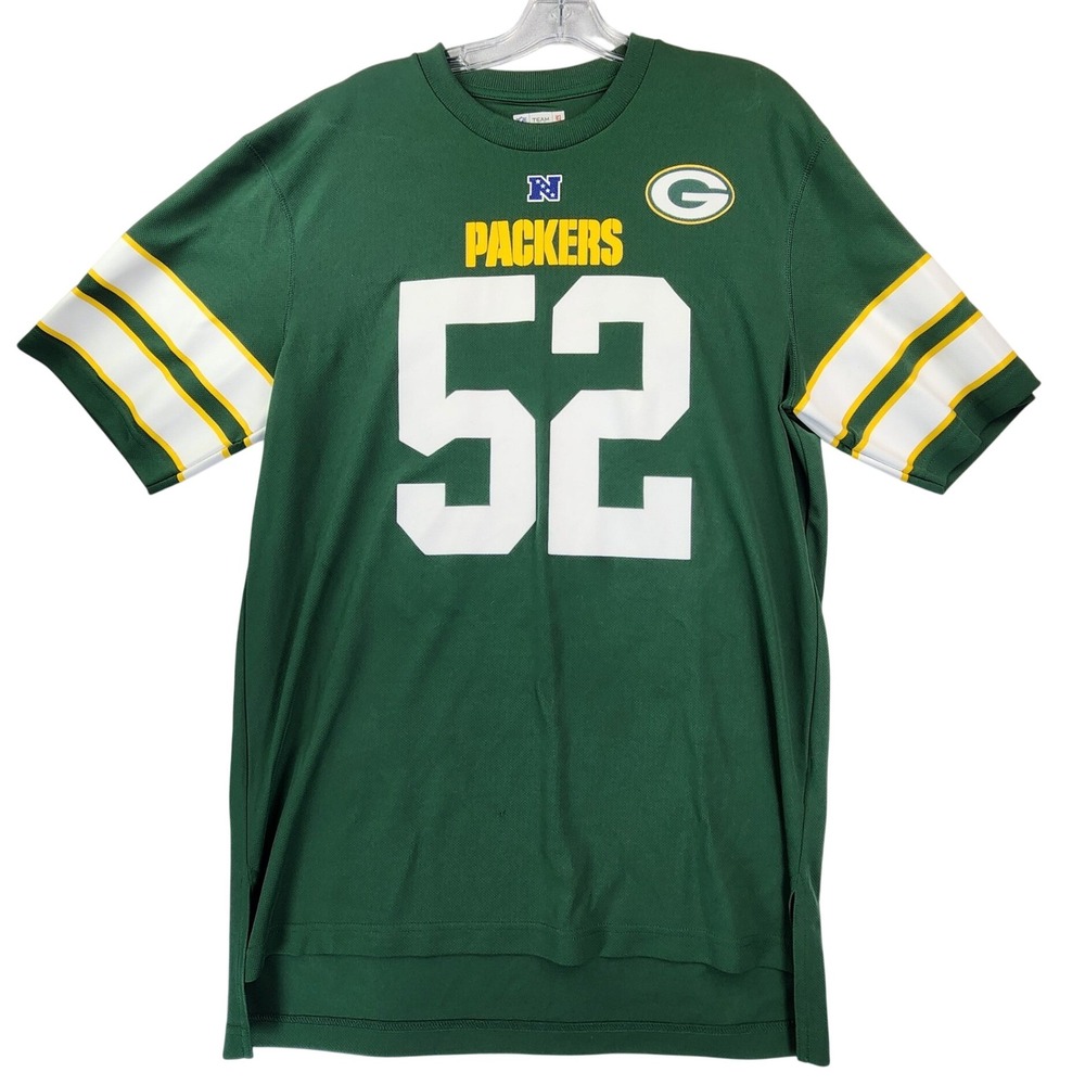 NFL Team Apparel Large Green Clay Matthews 52 Packers Jersey Shirt Football Fan - Picture 2 of 8
